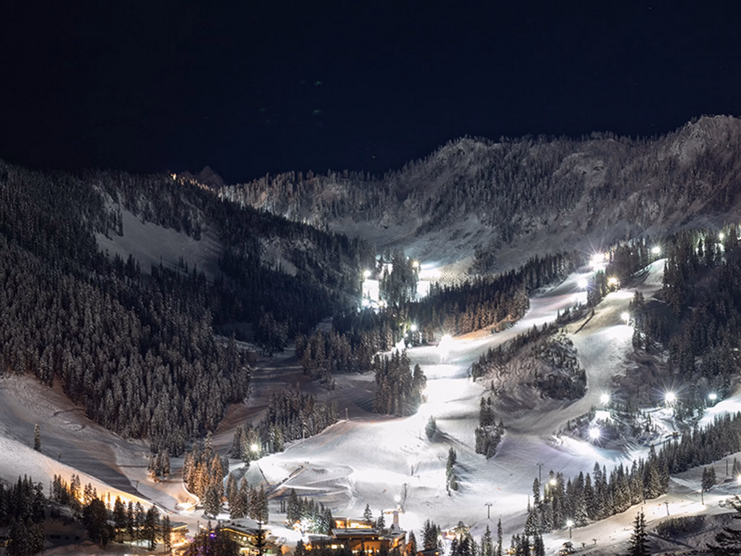 Mt Norquay night skiing, just 5 minutes up the mountain from the Juniper