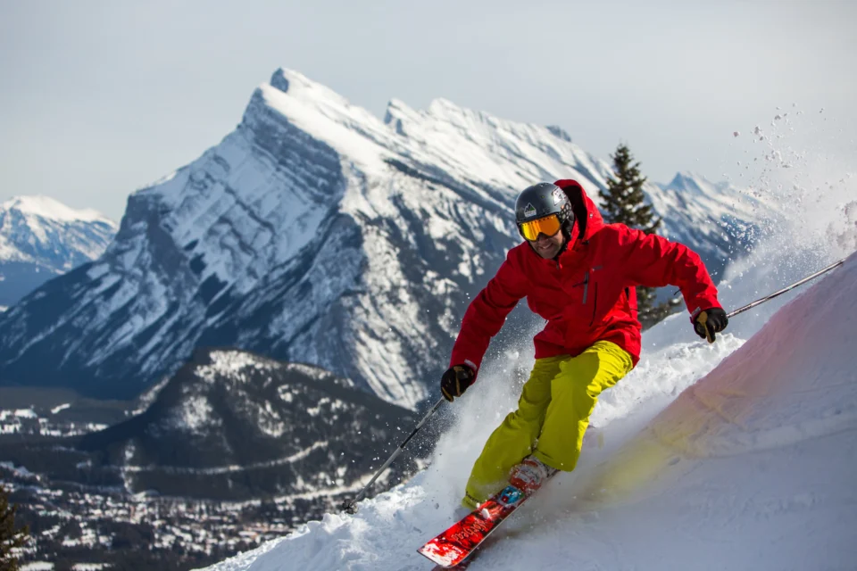Mt Norquay duing a deep snow event