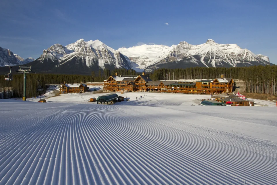The lodge at Lake Louise Ski Resort