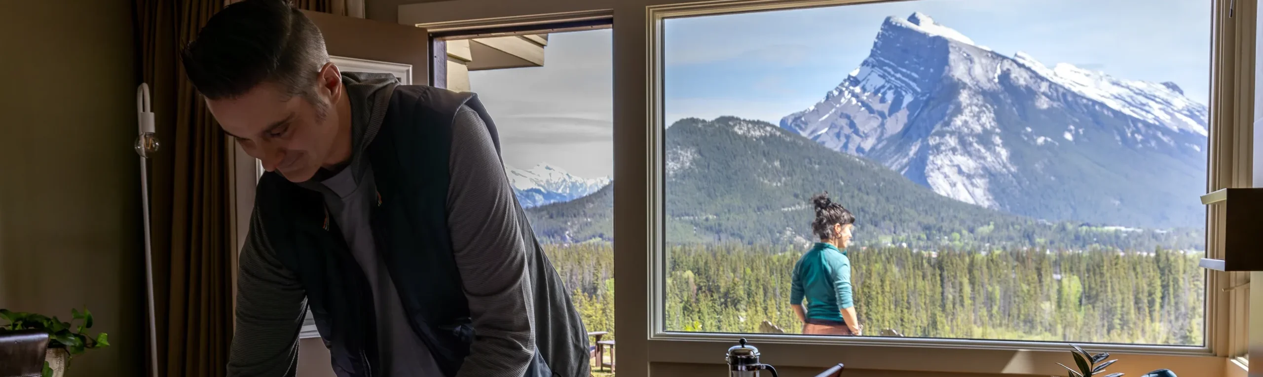 The view from the Deluxe King Suite is spectacular