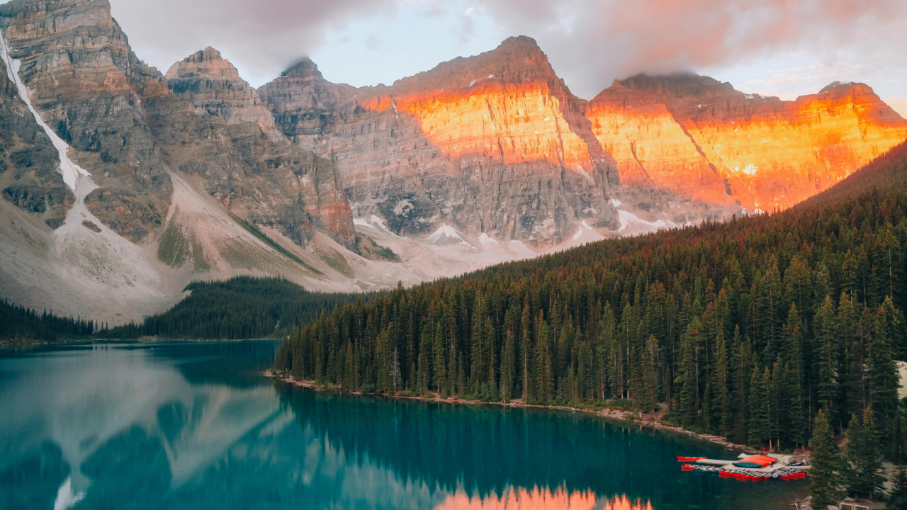 Moraine Lake is unmissable