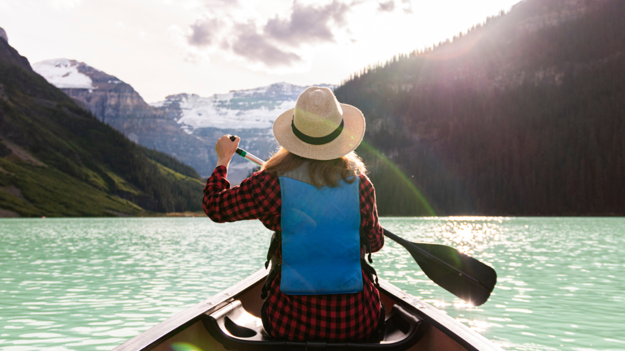Paddling Lake Louise is iconic but expensive. Hiking above the lake is free.