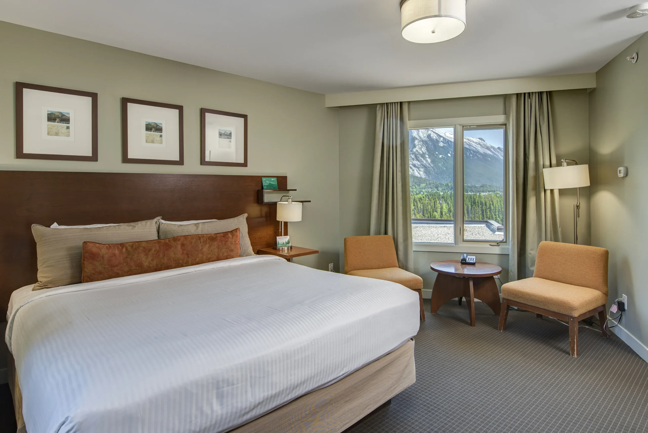 The two bedroom suite's queen bed