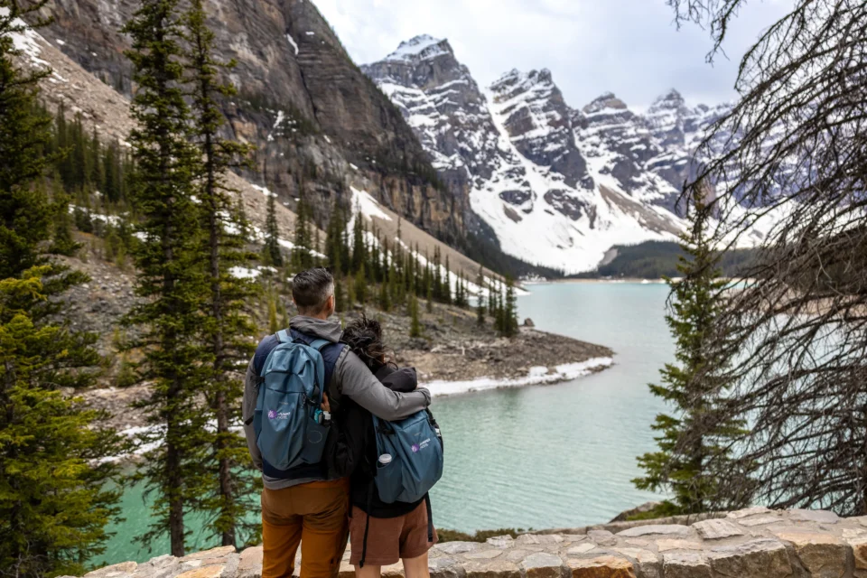 Hiking at Moraine Lake