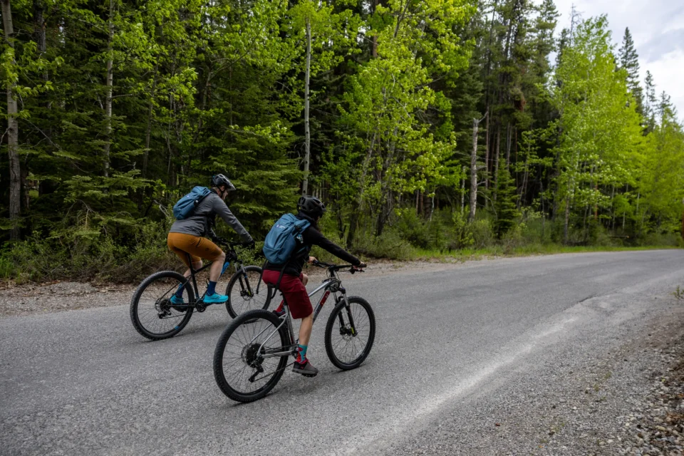 Cycling Minewanka Loop from the Juniper