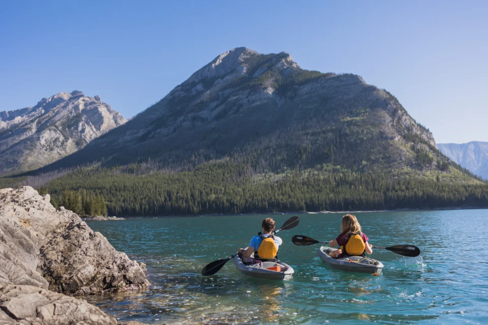 Kayaking on the lake