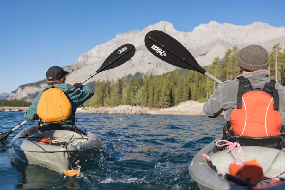 Kayaking on the lake