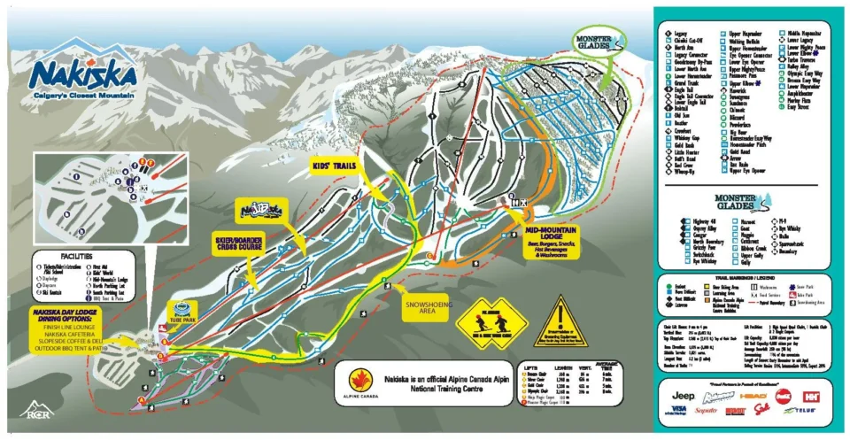 Nakiska Ski Resort Trail Map