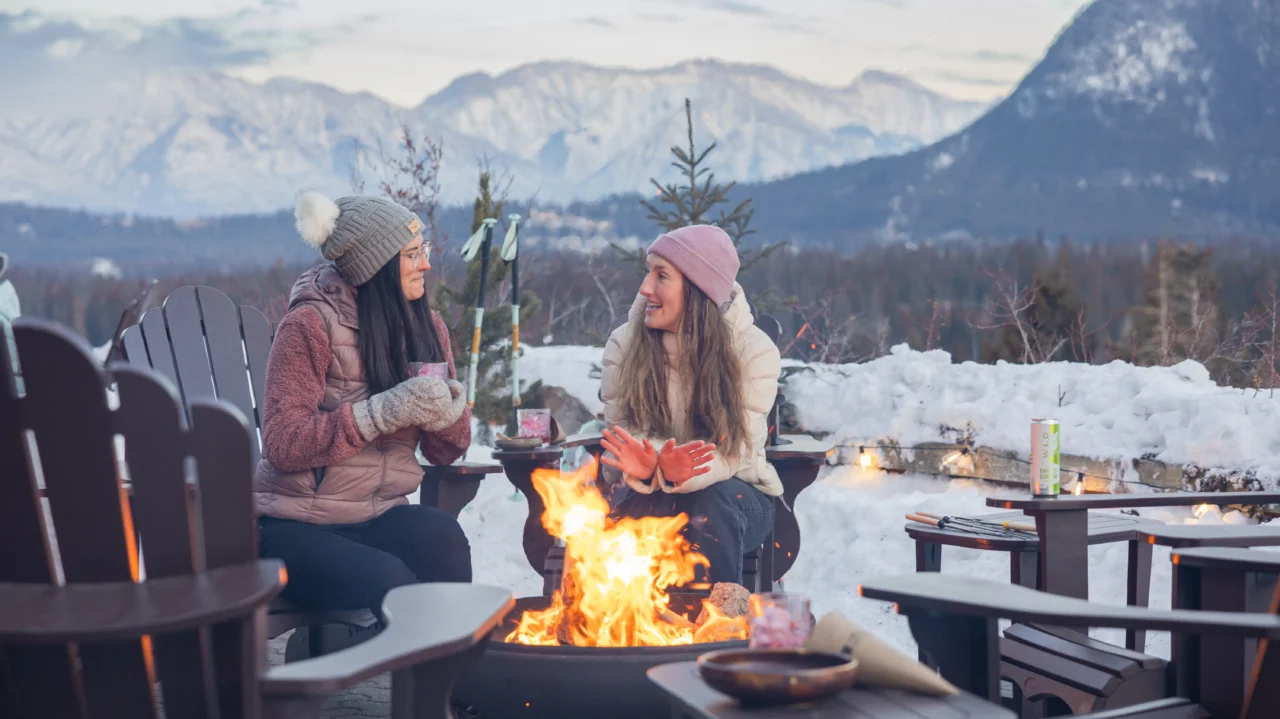 The Juniper Bistro patio in winter