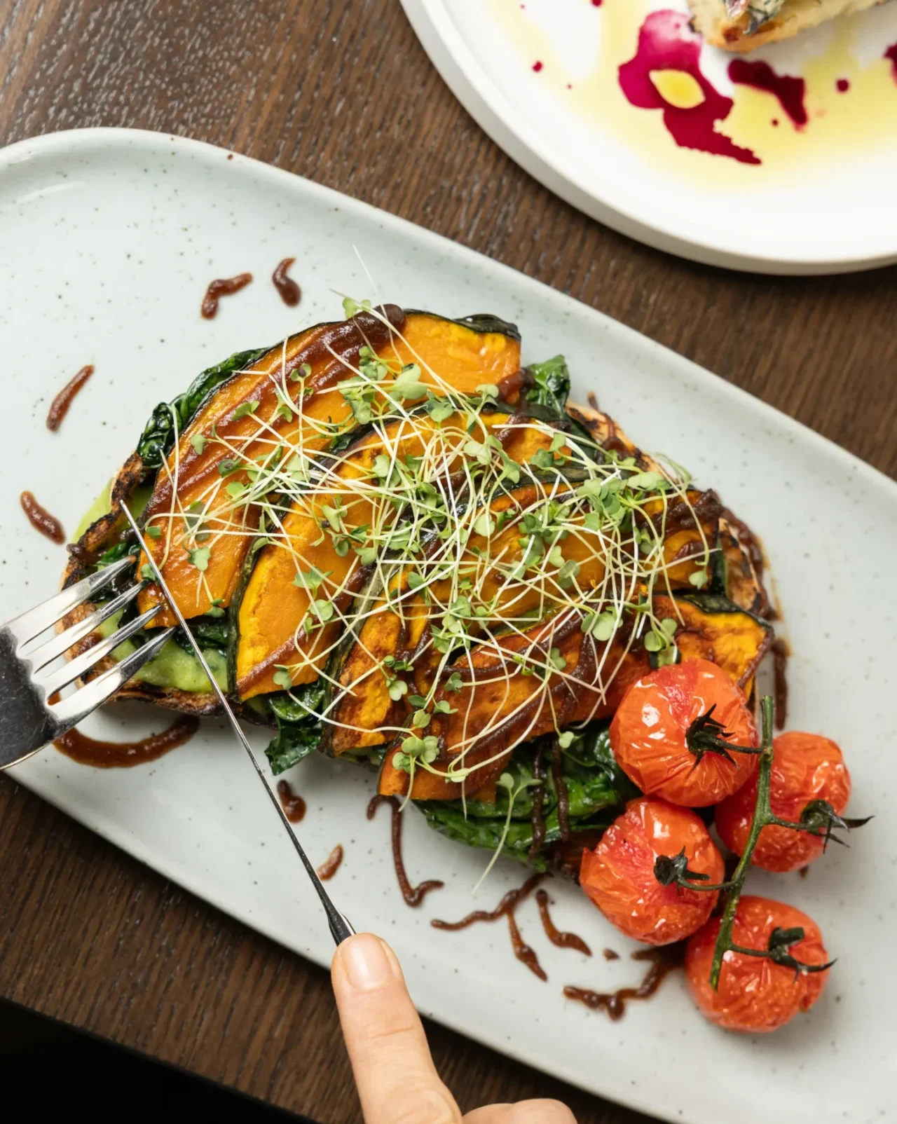 A delicious plant-rich dish at the Juniper Bistro