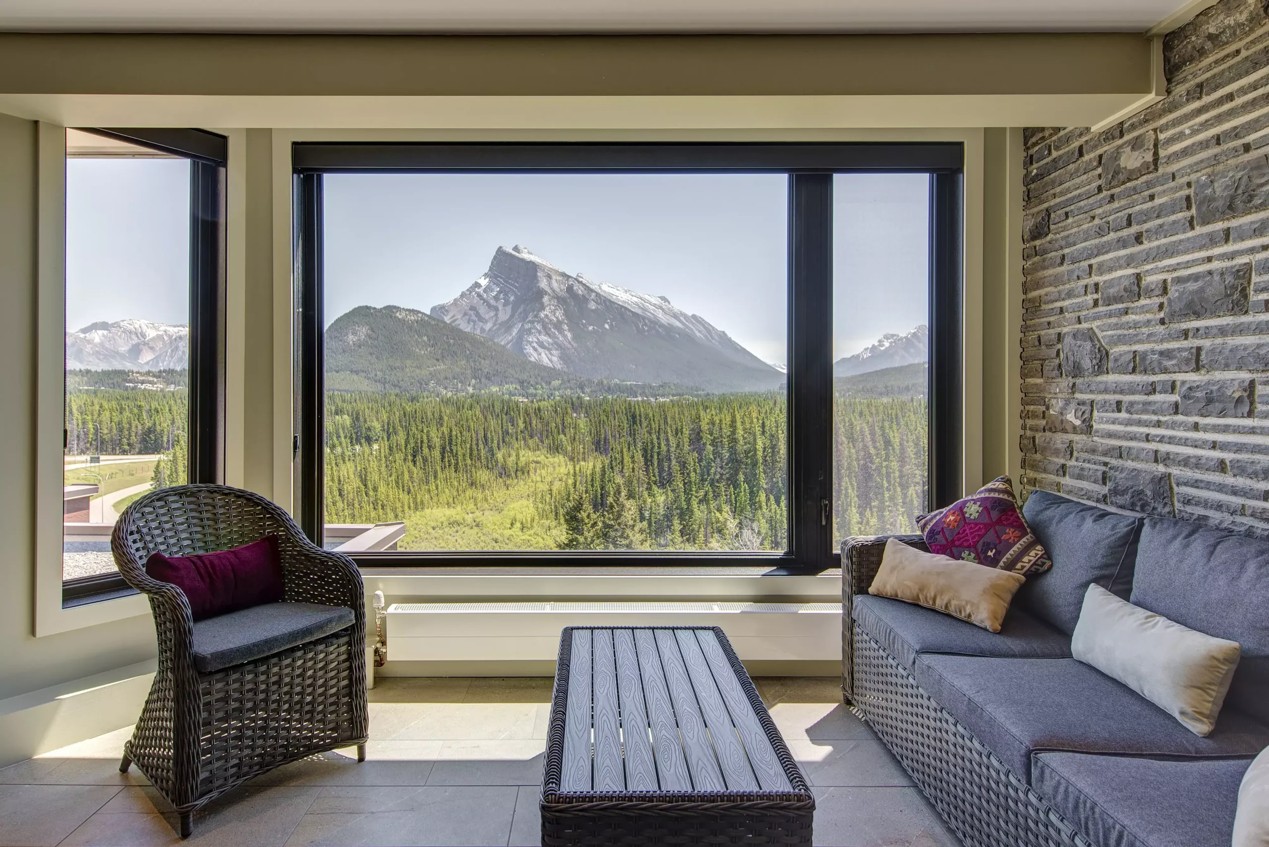The view from the sunroom of the 3-bedroom suite