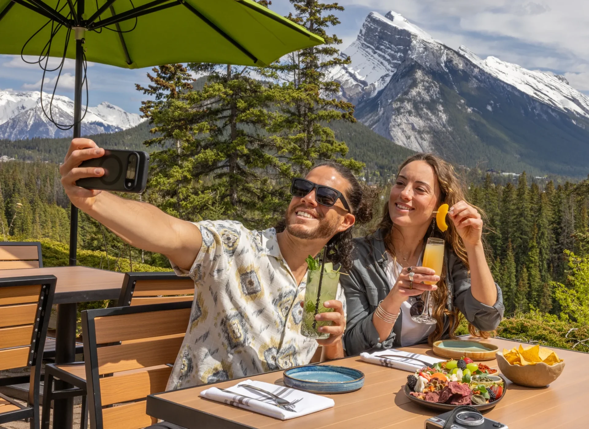 Couple Patio Selfie