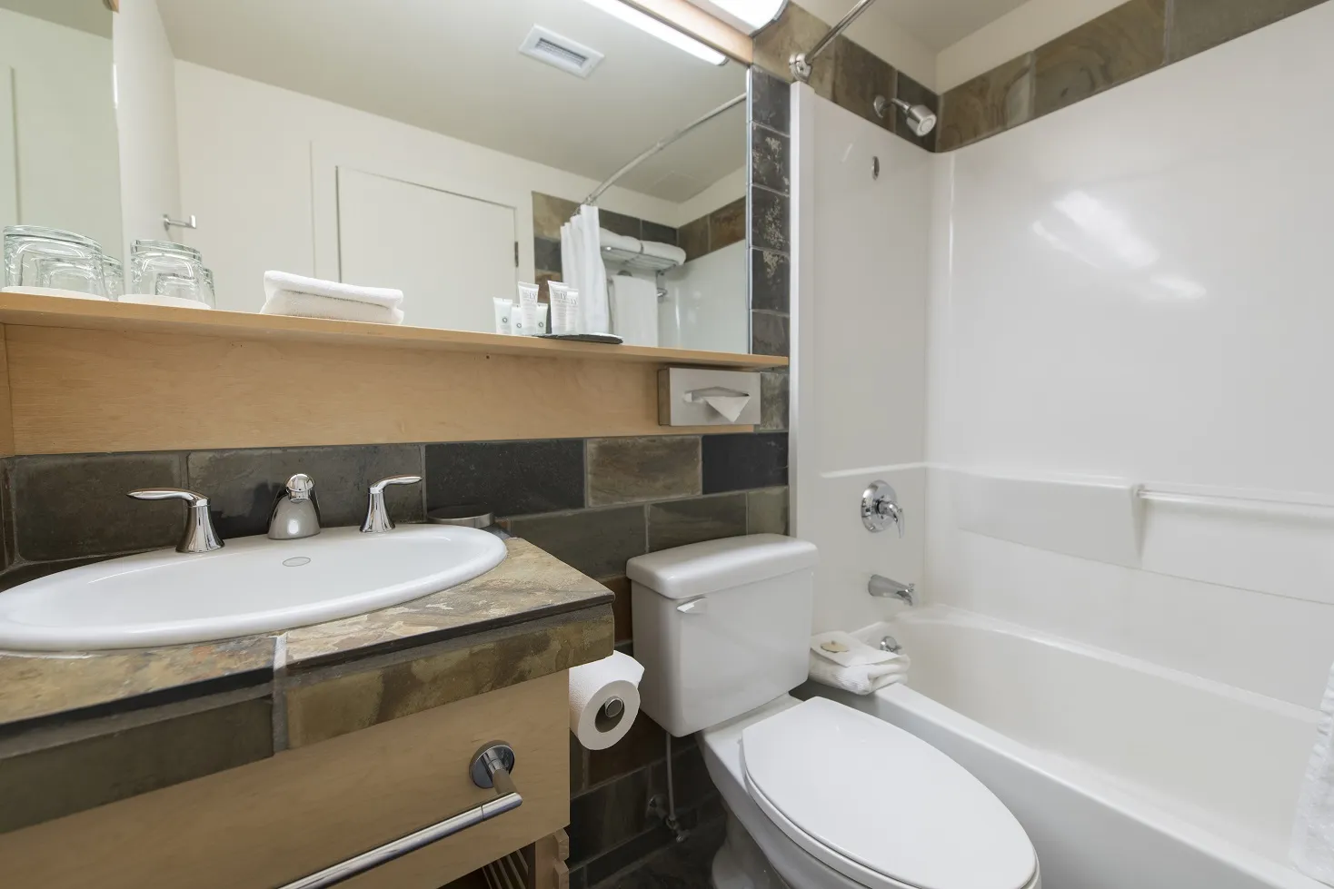 Wake up to views of Mount Norquay and the forest in our cozy Standard Two Double Room – the perfect launchpad for your Banff adventure.