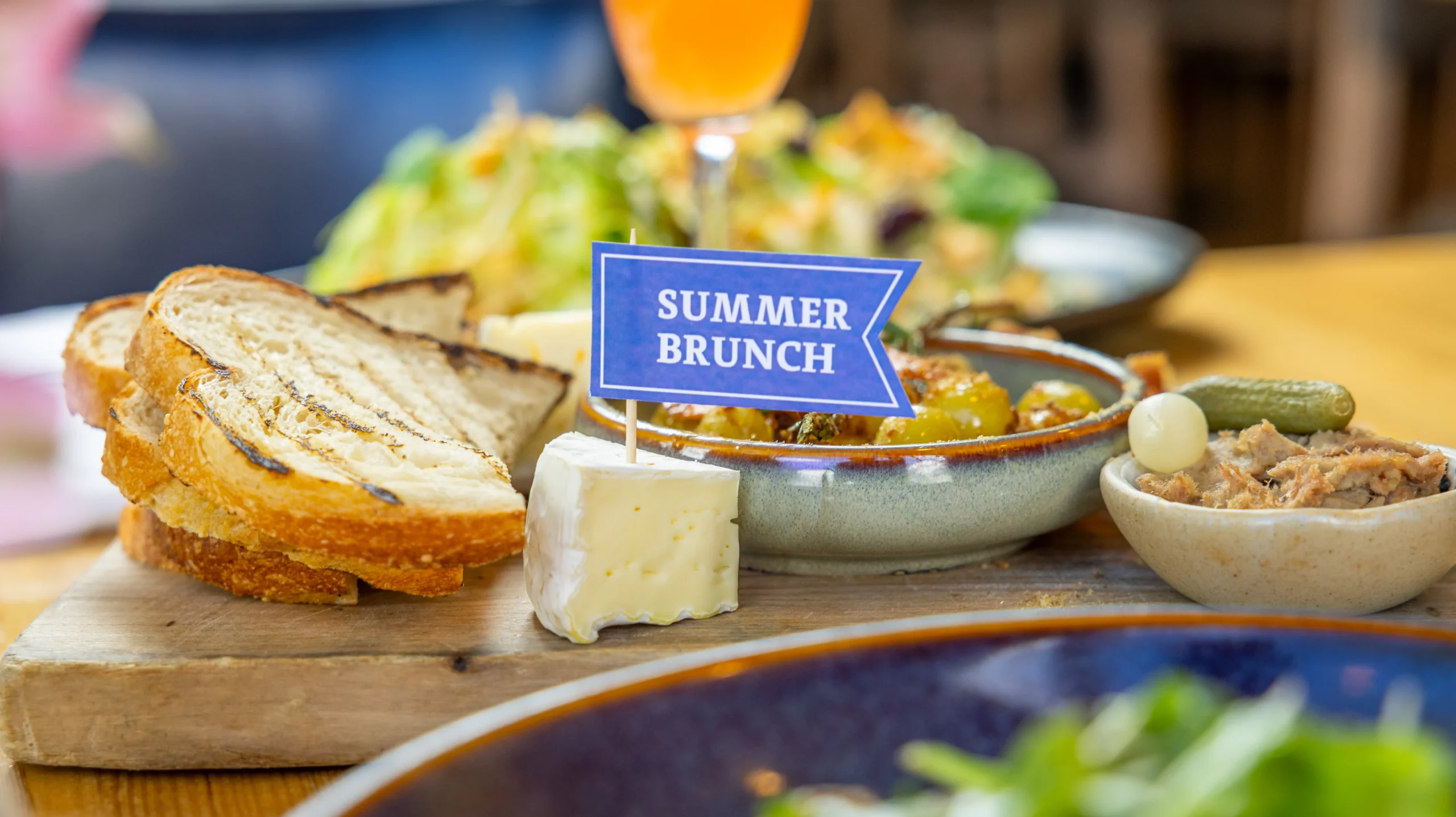 Items from the Summer Brunch menu