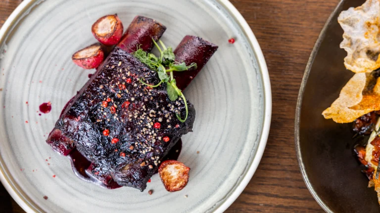 The bison shortrib at the Bistro