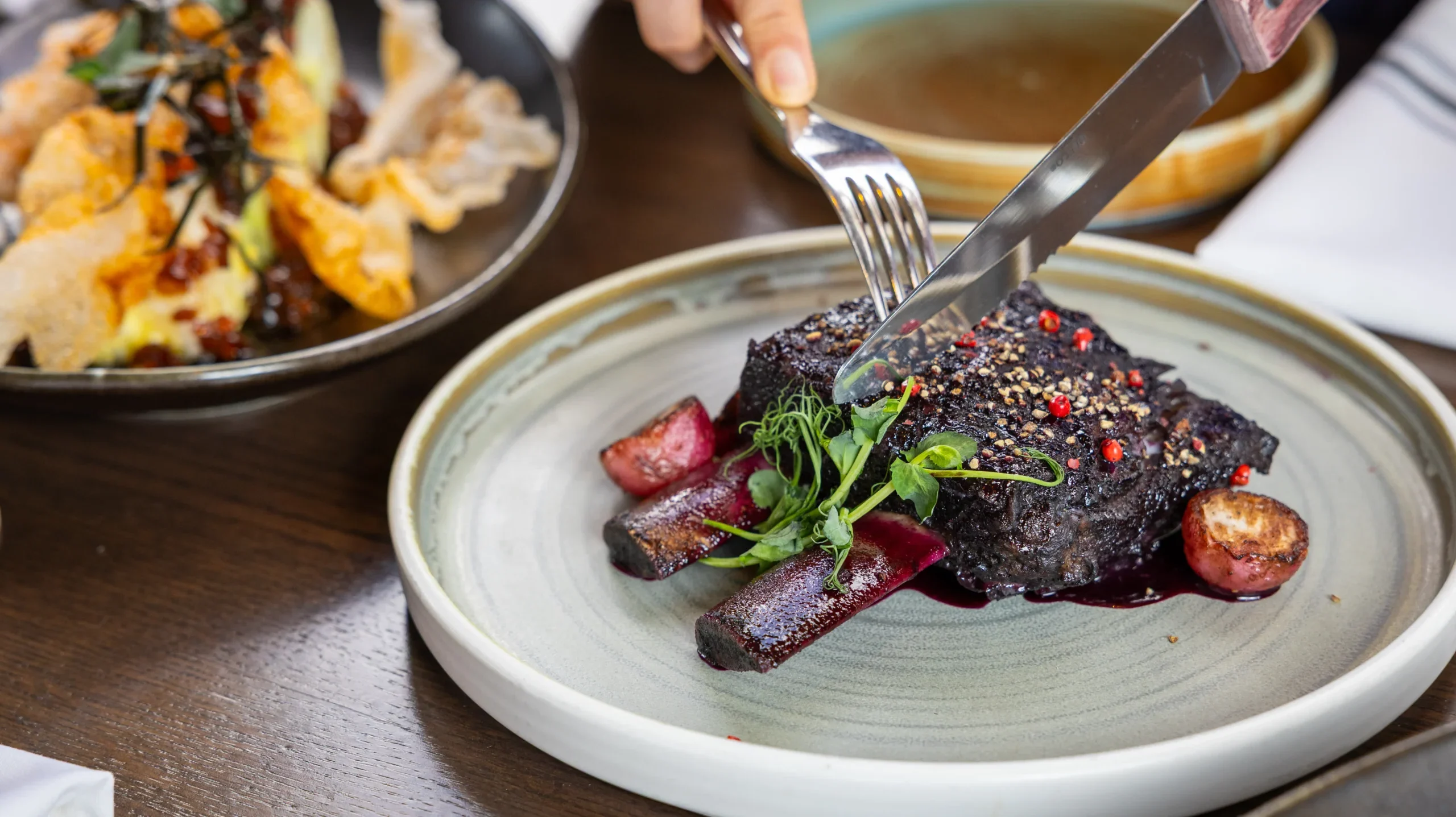 The bison shortrib at the Bistro