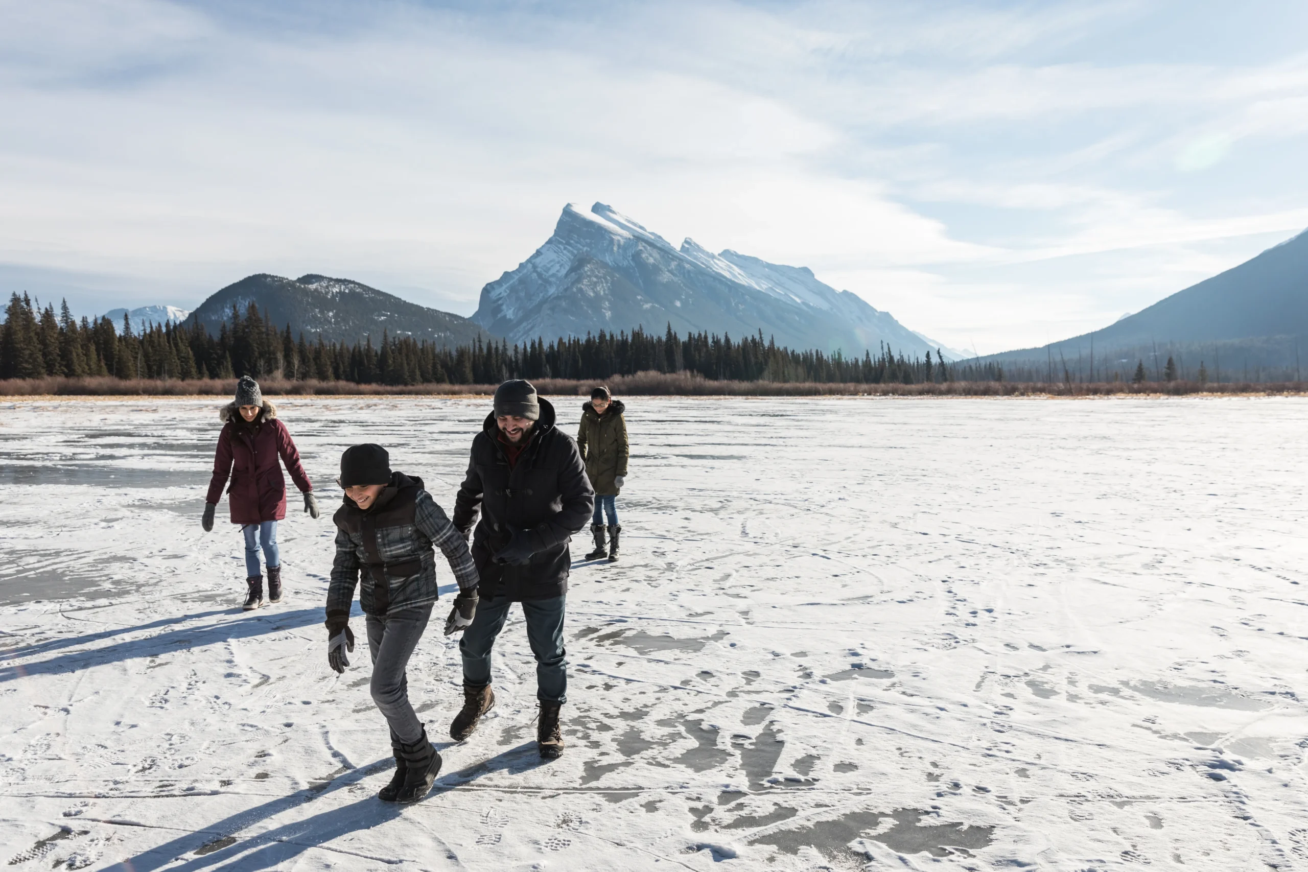 A family at Vermillion Lake