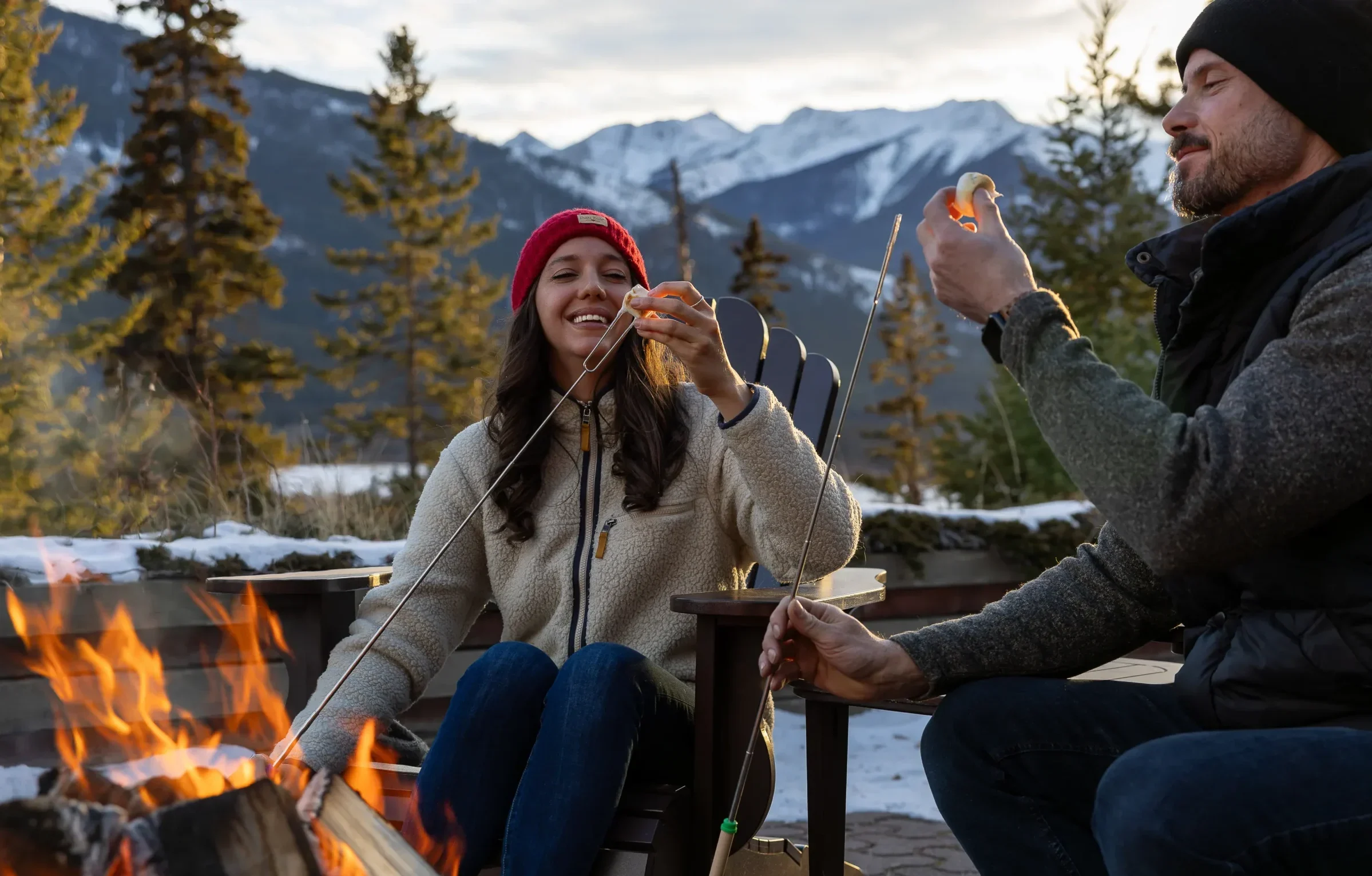 S'mores by the fire on the Juniper patio