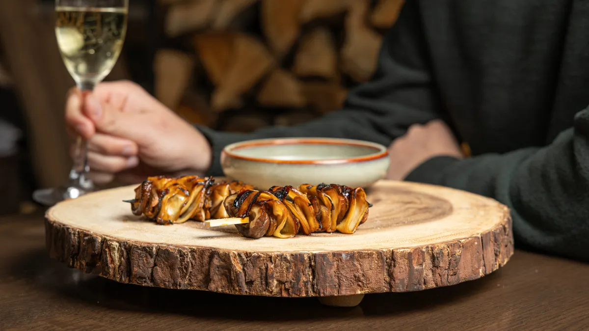Mushroom Skewer