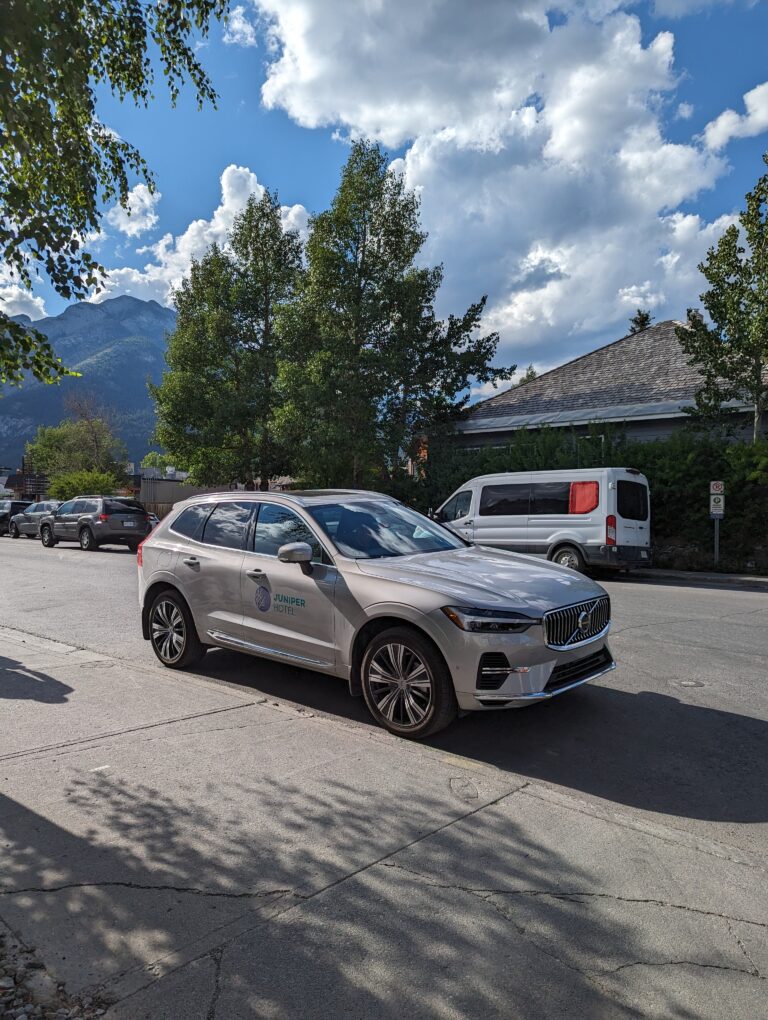 The Juniper Shuttle connecting you with Banff