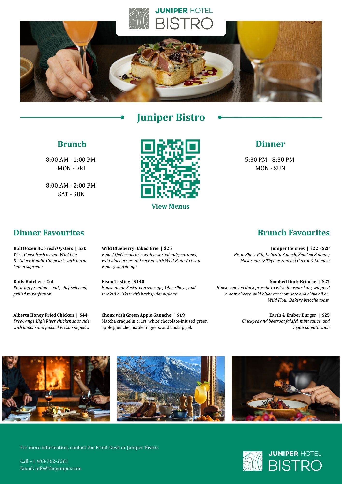 Amenities at the Juniper Hotel