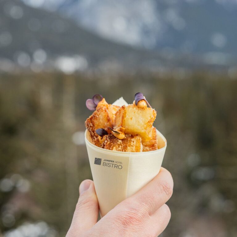 Potato Pave at Fireside Sunset square