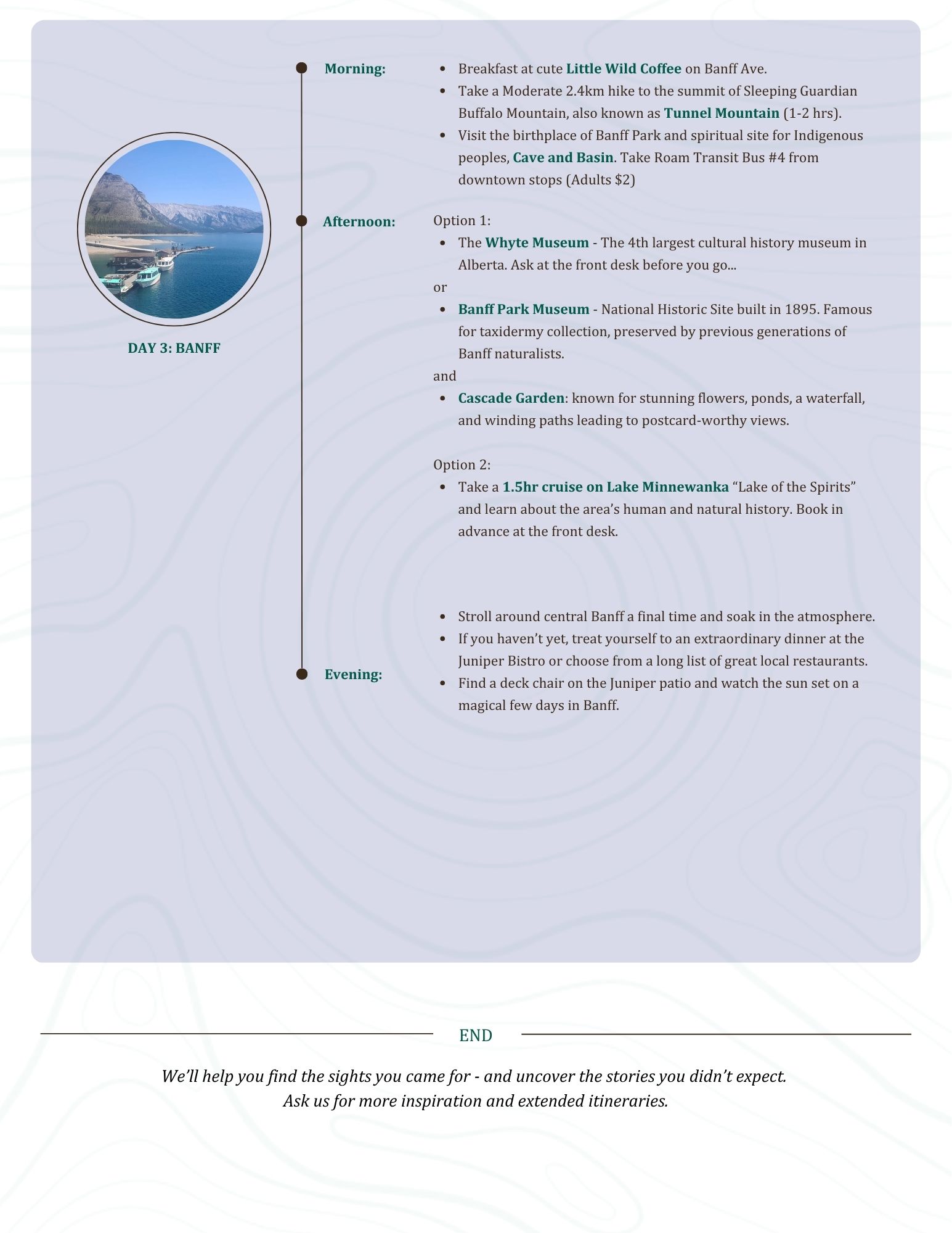 Banff Summer Itineraries p2